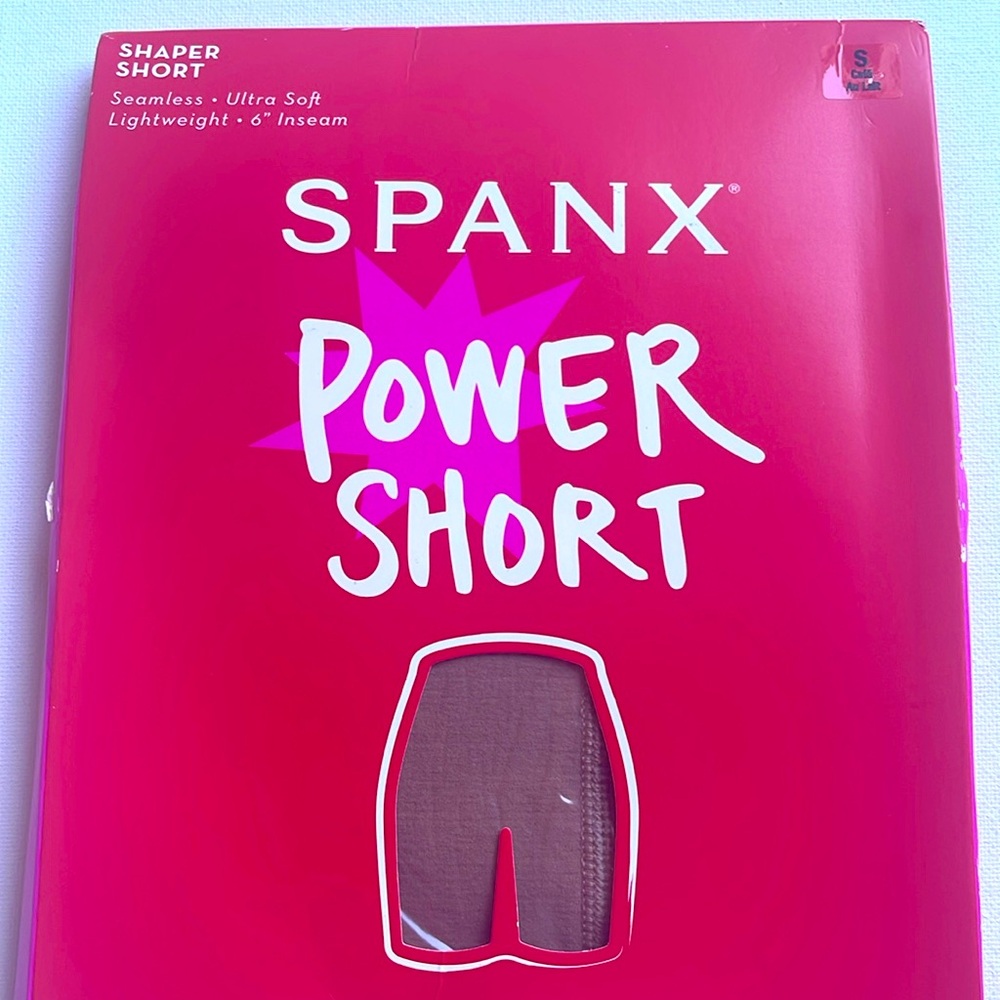 NEW SPANX POWER SHAPER SHORT SEAMLESS 6” INSEAM LIGHTWEIGHT ULTRA SOFT SMALL - Picture 3 of 7